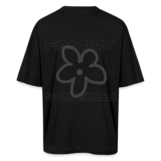 Black Flower T-Shirt - black